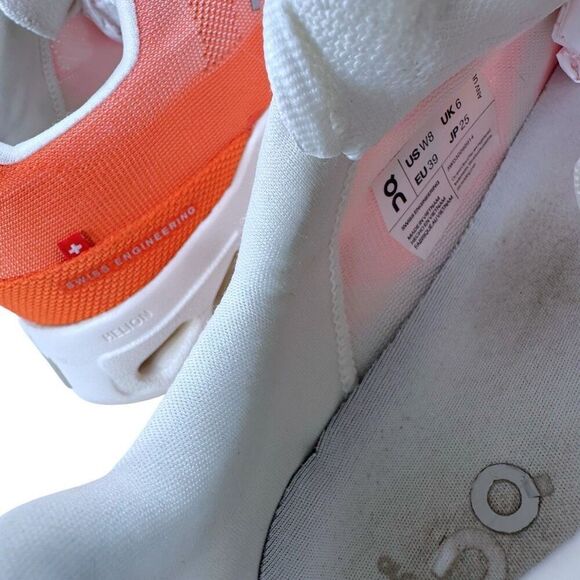 On Cloud Cloudeclipse Flame/Ivory Running Shoes Women’s Size 8 - Picture 3 of 9